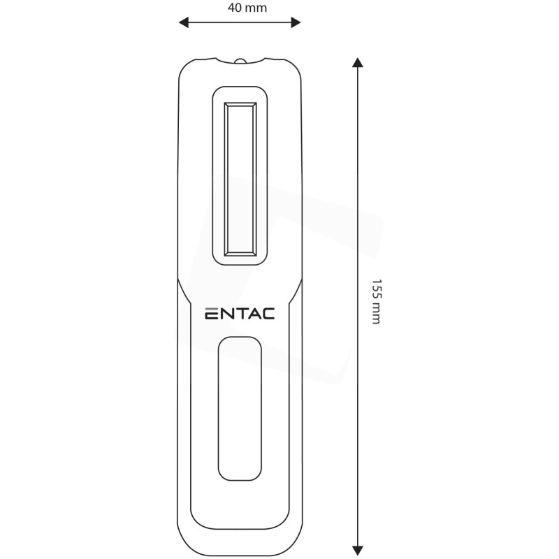 Baladeuse LED rechargeable + cable USB - 1W COB et 3W - TLENTAC977768