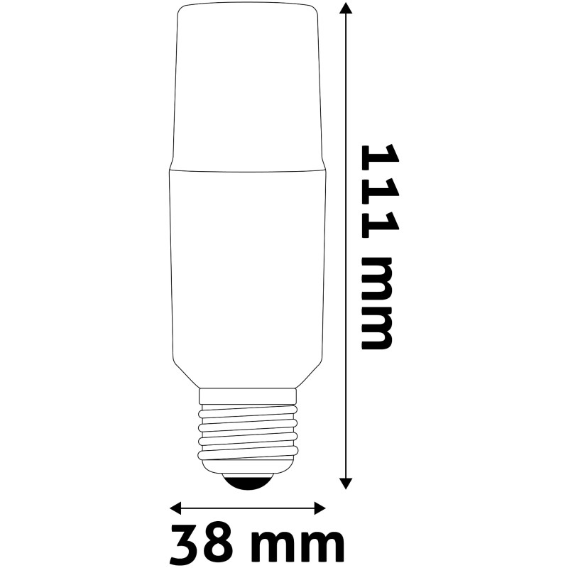 Ampoule AVIDE LED  Bright Stick T37 E27 9.5W 3000K - 1055Lm - 931807