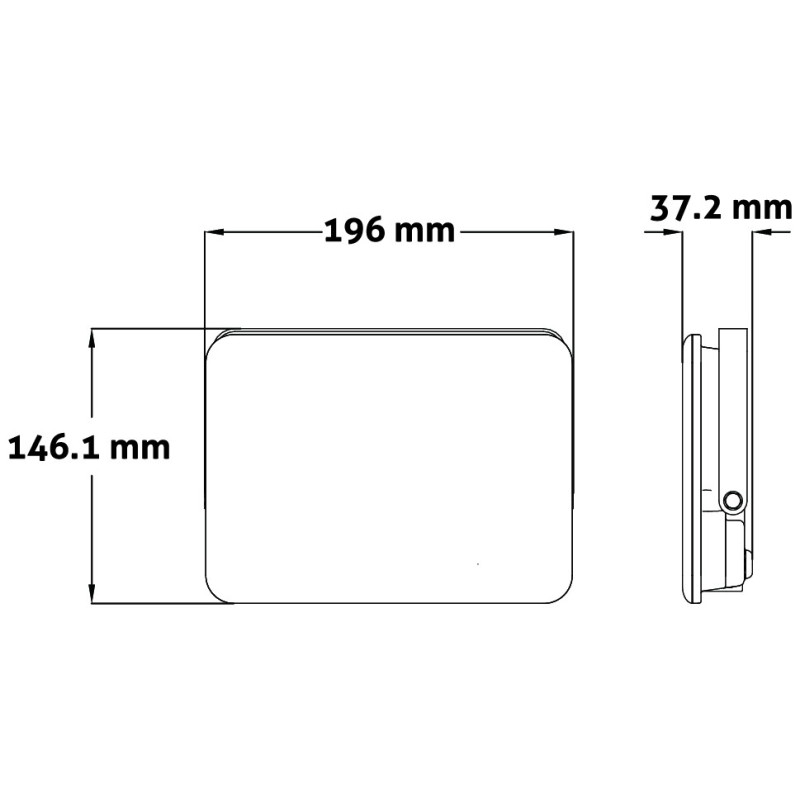 Projecteur SLIM Frameless -50W LED Avide SMD 120°- 4000k- 4750Lm IP65 - 953069