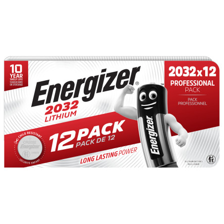 Pile electronique CR2032 - ENERGIZER Boite de 12 piles Pile electronique CR2032 - ENERGIZER Boite de 12 piles