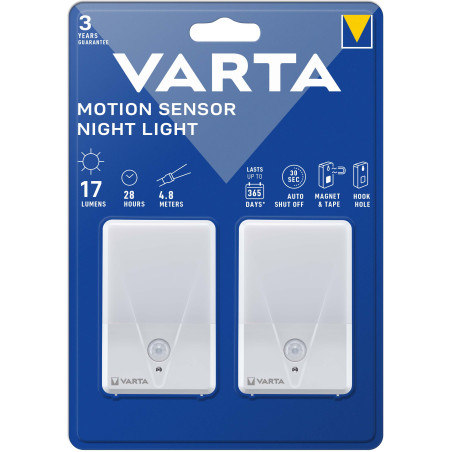Torche Led Varta Motion sensor Light Night 3xAAA non incluses blister de 2 - 16624 101 402 Torche Led Varta Motion sensor Light Night 3xAAA non incluses blister de 2 - 16624 101 402