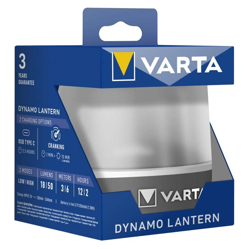 Torche Varta Camping dynamo Lantern - 17670 101 111
