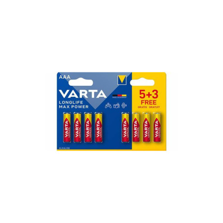 Pile alcaline LR03 Max Power - 4703 101 428- Blister 5 + 3 gratuites Pile alcaline LR03 Max Power - 4703 101 428- Blister 5 + 3 gratuites