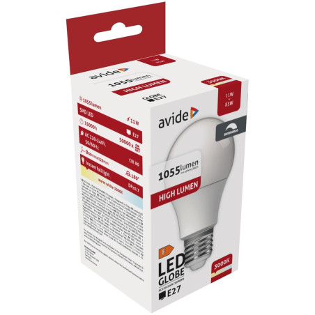 Ampoule AVIDE LED Globe PLAS G60 E27 DIMMABLE - 11W - 1055lm - 3000K - 947327 Ampoule AVIDE LED Globe PLAS G60 E27 DIMMABLE - 11W - 1055lm - 3000K - 947327