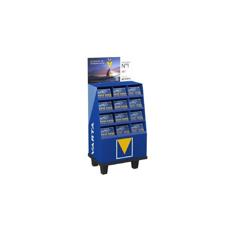 Box VARTA Longlife Power Gamme bleue 152 Blisters - AA et AAA 6 + 2 Gratuites