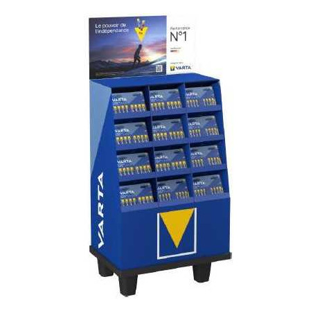 Box VARTA Longlife Power Gamme bleue 152 Blisters - AA et AAA 6 + 2 Gratuites