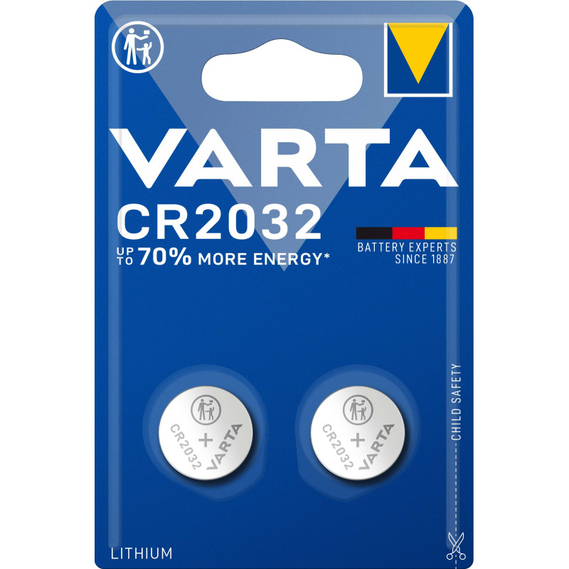 Meuble de Comptoir Varta Longlife Power - 22 blisters 6 + 2 gratuites AA et AAA et 20 x CR2032 blister de 2