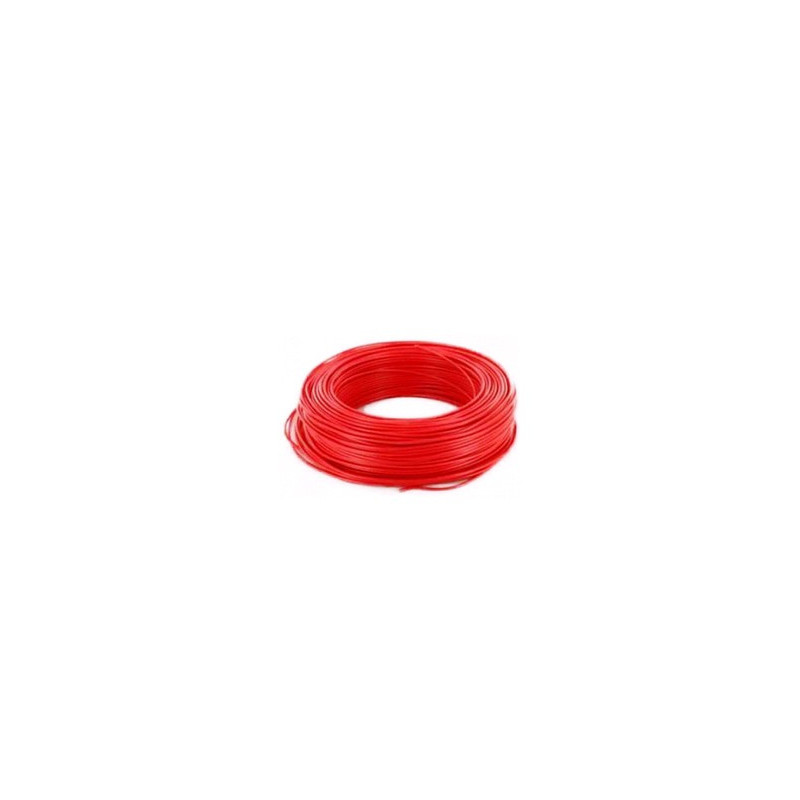 Fil de cablage electrique Rouge PVC 0.75mm²  11A - au metre