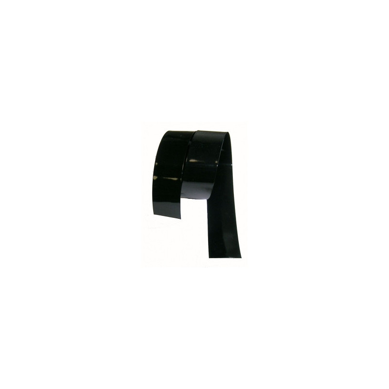 Gaine thermoretractable PVC noire 32.5mm plat/20.6mm diam./ 0.1mm ep/ au metre