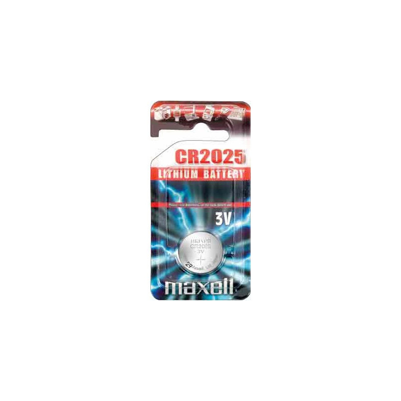 Pile bouton  lithium CR2025 maxell