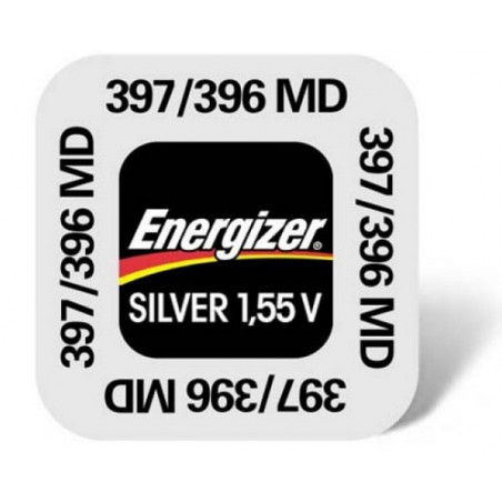 Pile de Montre Energizer oxyde d'argent SR59 - 396/397 - unitaire / boite 10