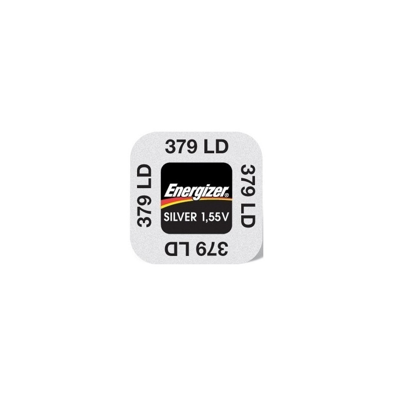 Pile de Montre Energizer oxyde d'argent SR521SW - 379 - unitaire / boite de 10