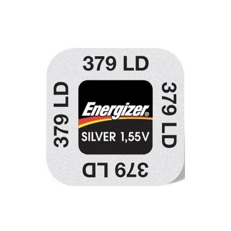 Pile de Montre Energizer oxyde d'argent SR521SW - 379 - unitaire / boite de 10