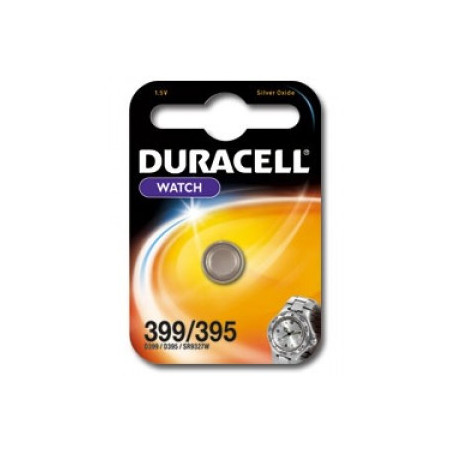 Pile de montre oxyde d'argent Duracell 395/399 SR926SW Blister unitaire