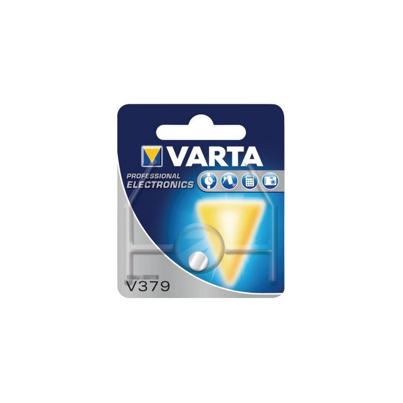 Pile de Montre Varta oxyde d'argent SR63 - 379 Blister - unitaire / boite de 10