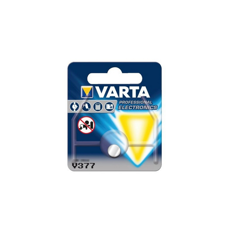 Pile de Montre Varta oxyde d'argent SR66 - 377 Blister - unitaire / boite de 10