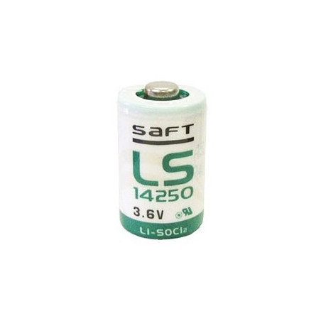 Pile lithium LS14250 SAFT - SL750 - format 1/2AA 3.6V 1000mah