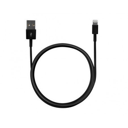 Cable et Synch USB/Lightning Apple - 1 metre - noir
