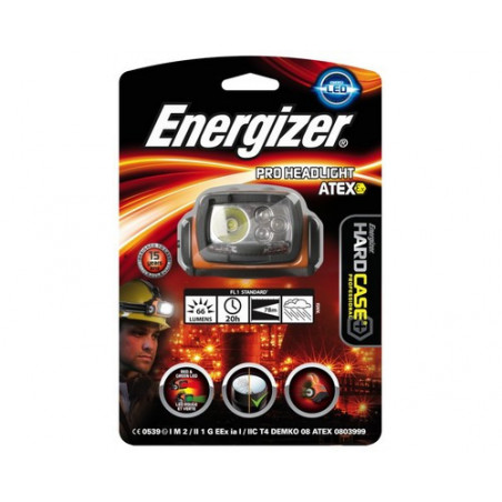 Torche Frontale Energizer ATEX Zone 0 - 4 LED - 3xAA non incluses 632026