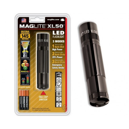Torche MagLite LED XL50 3xAAA incl. Noir 104 Lumens blister