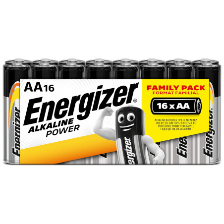 Pile Alcaline  Energizer LR06 Alka Power (ex basic)  - Pack de 16