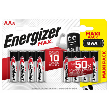 Pile Alcaline  Energizer LR06 Max (ex-Ultra +)  - Blister de 8