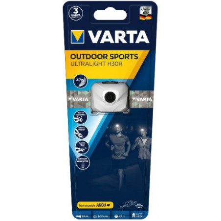 Frontale Varta LED rechargeable Ultra Light H30R blanche - 18631 101 401