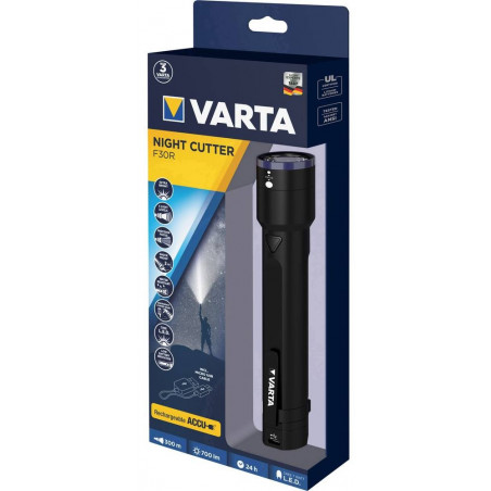 Torche Varta Rechargeable Night Cutter F30 - LED 10W - Li-ion - 18901 101 111