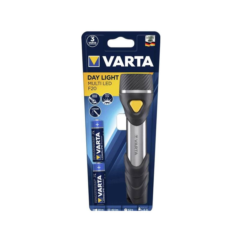 Torche Varta Day LightMulti LED F20 -2 x AA incl - 16632 101 421