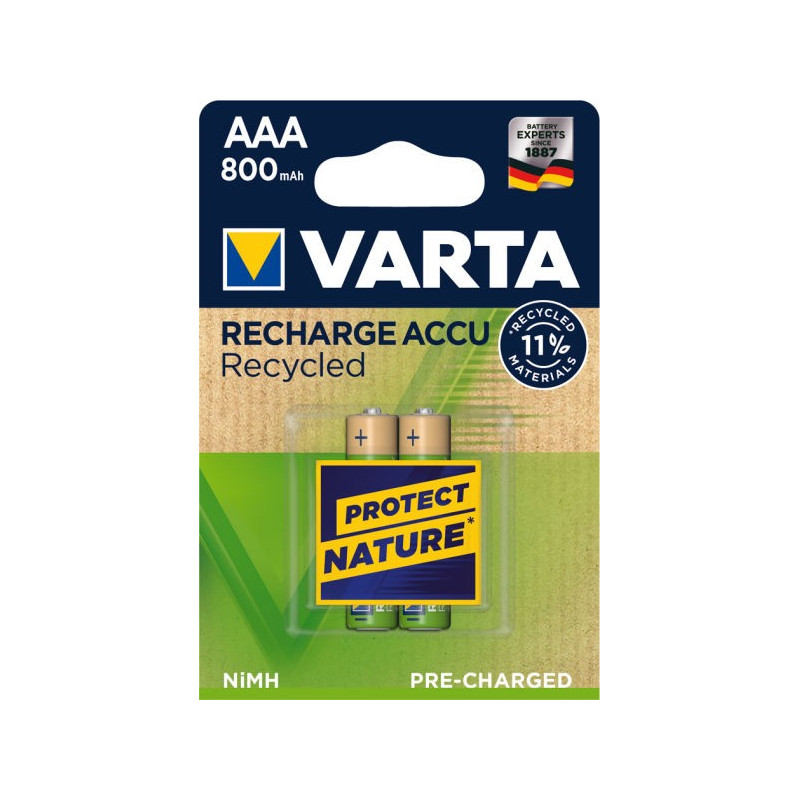 HR3 - Accu AAA 800mAh RECYCLED Ready 2 Use - blister de 2 - 56813 101 402