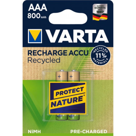 HR3 - Accu AAA 800mAh RECYCLED Ready 2 Use - blister de 2 - 56813 101 402