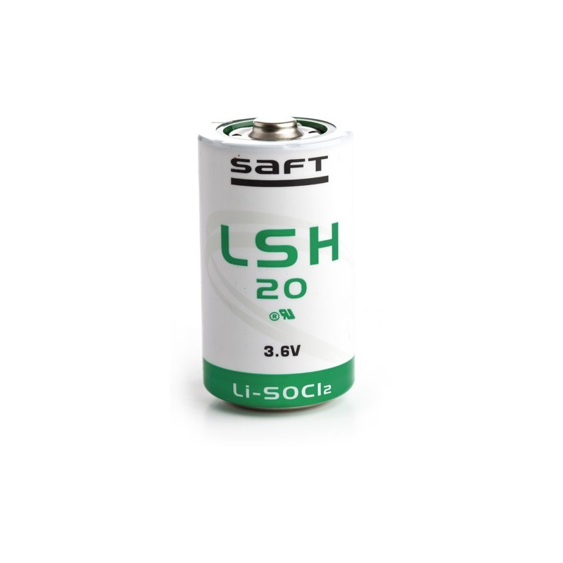 Pile Lithium 3.6V LSH20 SAFT 13AH - 33x60 mm