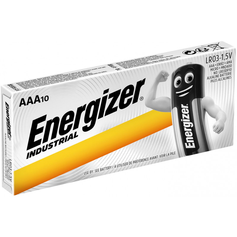 (Pack) Pile industrielle Energizer LR03/EN92 - unitaire par boite de 10