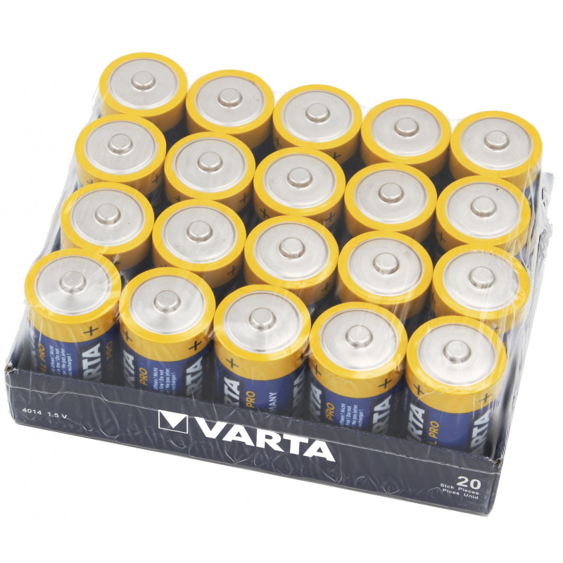 (Pack) Pile Varta industrielle C - 4014 211 111 - unitaire par plateau de 20 piles