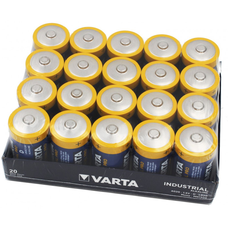 (Pack) PileVarta industrielle D- 4020 211 111 - unitaire par plateau de 20 piles