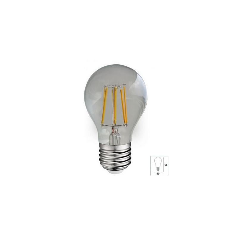 Ampoule LED COB Filament E27 Bulb G60  - 6W Claire -4000K - Vision EL - 71392
