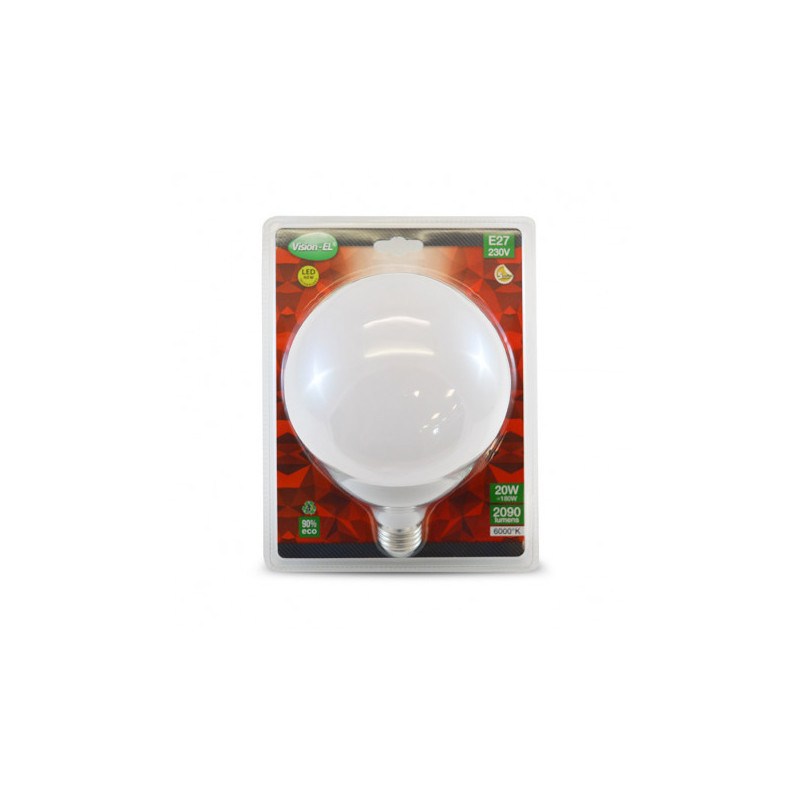 LED E27 G120 - 20W - 6000K - 270° 2090Lm -Vision EL - 7434