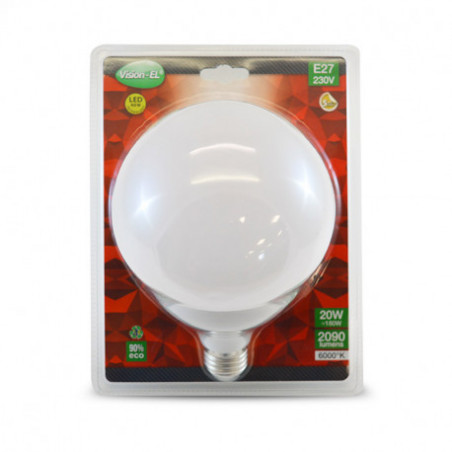 LED E27 G120 - 20W - 6000K - 270° 2090Lm -Vision EL - 7434