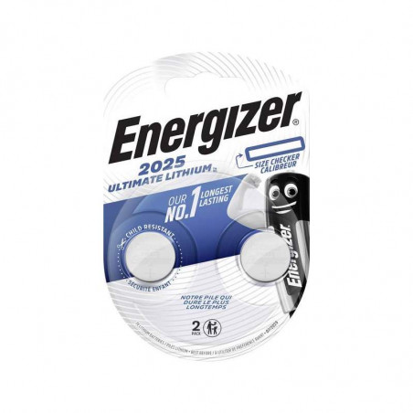 Pile electronique CR2025 ULTIMATE Energizer blister de 2