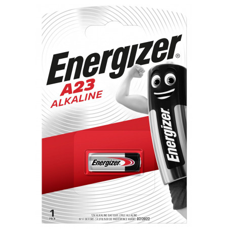 Pile Alcaline 23A Energizer 12V - Blister de 1