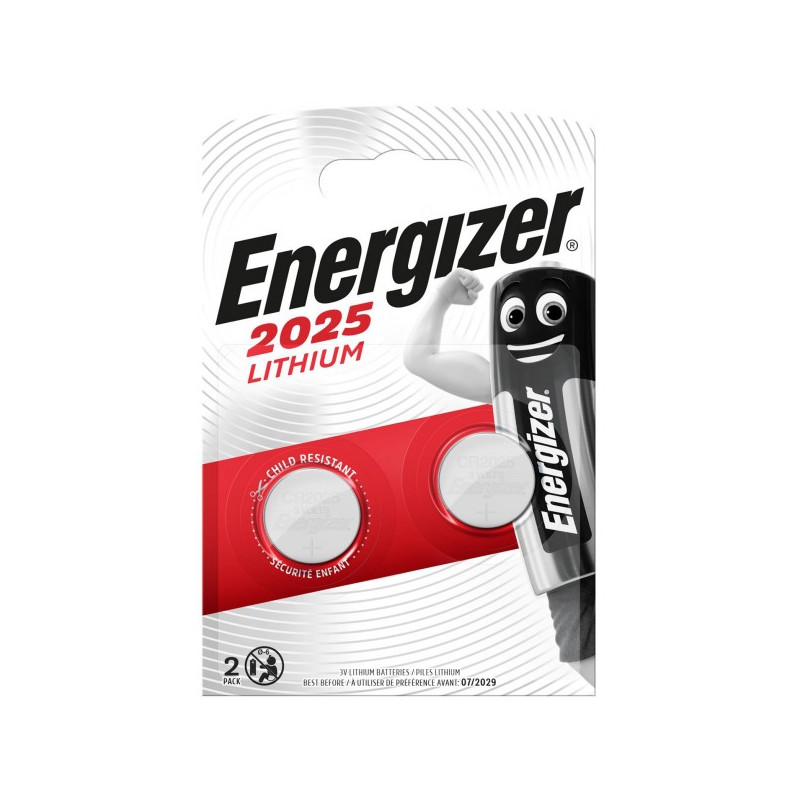 Pile electronique CR2025 Energizer blister de 2
