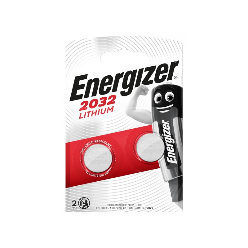 Pile electronique CR2032 - ENERGIZER blister de 2