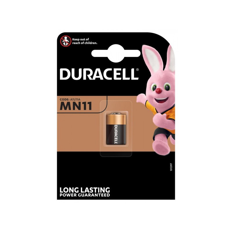Pile alcaline 11A Duracell - blister unitaire