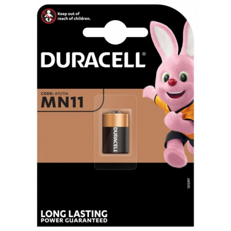 Pile alcaline 11A Duracell - blister unitaire