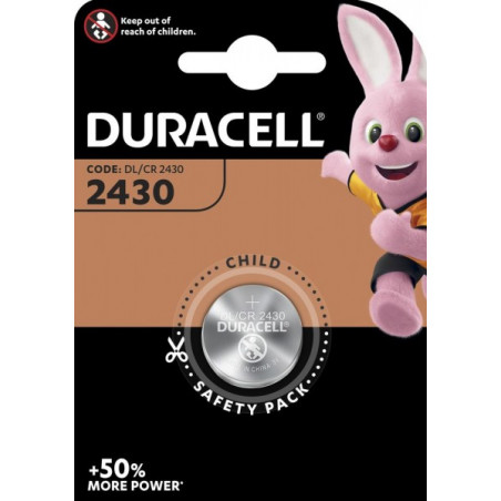 Pile electronique CR2430 Duracell blister de 1