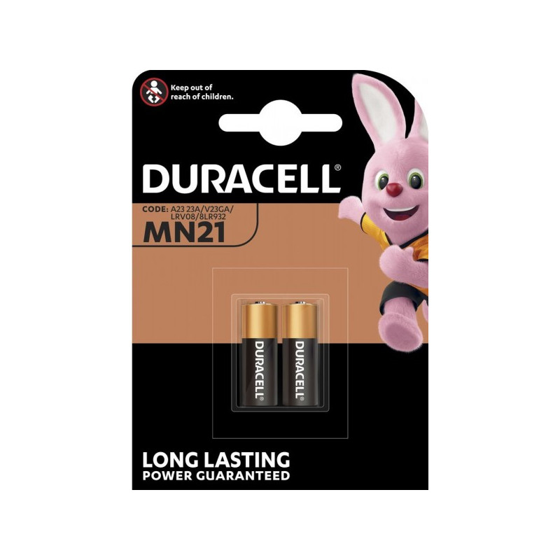 Pile Alcaline 23A Duracell 12V - Blister de 2