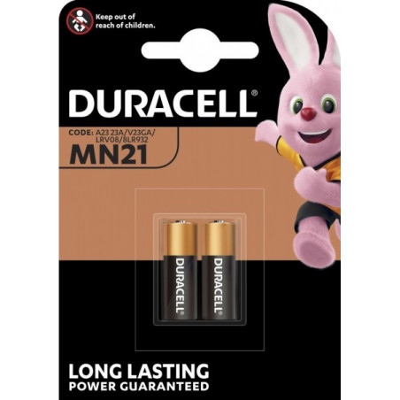 Pile Alcaline 23A Duracell 12V - Blister de 2